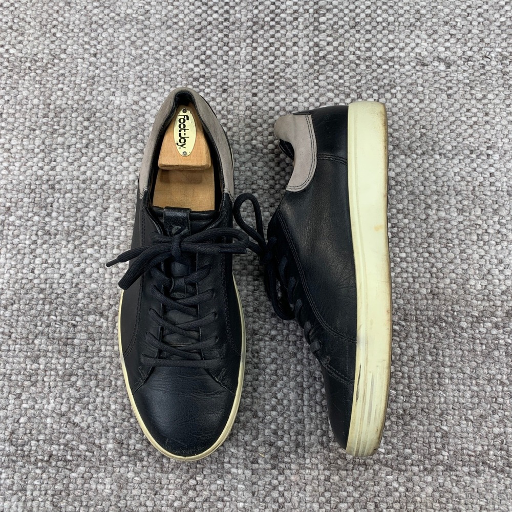 ECCO Soft 7 Sneaker Mens 44 Black Leather Lace Up Low Top 47005452570